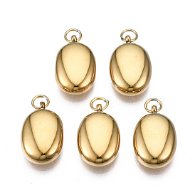 316 dijes quirúrgicos de acero inoxidable, con anillos de salto, oval