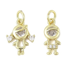 Латунные микро проложить кубического циркония подвески, человеческая форма, без свинца и без кадмия, долговечный, с целью перехода в кольце