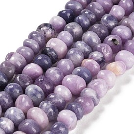 Natural Lilac Jade Beads Strands, Nuggets, Tumbled Stone