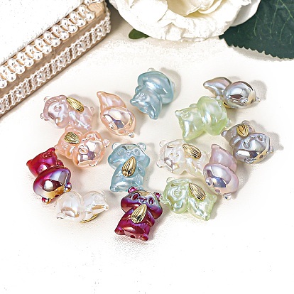 Непрозрачные шарики cmолы, реальный 16 k позолоченный, хомяк с эгуси