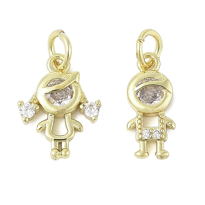 Латунные микро проложить кубического циркония подвески, человеческая форма, без свинца и без кадмия, долговечный, с целью перехода в кольце