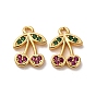Латунные микро проложить кубического циркония прелести, черри прелести, долговечный, без никеля 