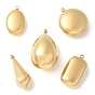 304 подвески из нержавеющей стали, ручная полировка, золотые, ионное покрытие (ip)