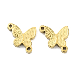 Ion Plating(IP) 316L Surgical Stainless Steel Connector Charms, Butterfly