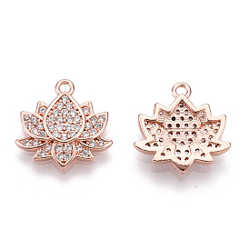 Micro cuivres ouvrent charmes de zircons, lotus, clair