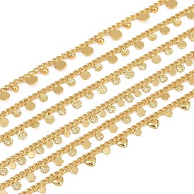 Латунь бордюр цепи, долговечный, стойки покрытие, без кадмия и без свинца, пайки, с катушкой