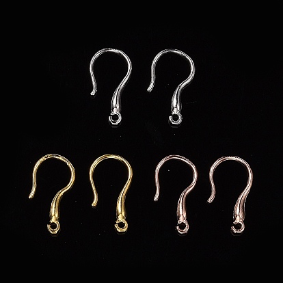 925 Sterling Silver Earring Hooks, with 925 Stamp