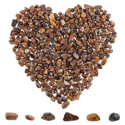 Natural Tiger Eye Chip Beads