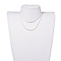 Natural Freshwater Pearl Necklaces, with 304 Stainless Steel Chain Extender and Kraft Paper Cardboard Jewelry Boxes