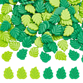 120шт 2 цветные кабошоны из непрозрачной смолы, лист