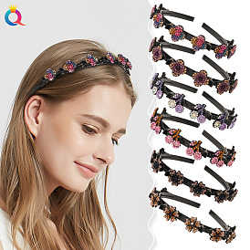 Stylish Hair Accessories Set for Women - Braided Headbands, Hair Clips and Side Combs