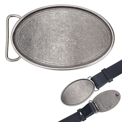1Cierres de hebilla de aleación de zinc de una pieza, para las correas, bolsas de flejes, accesorios de la ropa, rectángulo / óvalo
