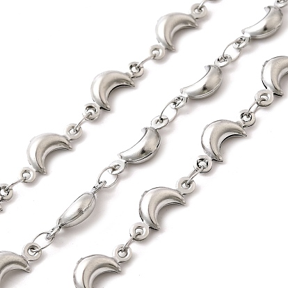 304 цепи с лунными звеньями из нержавеющей стали, несварные, с катушкой
