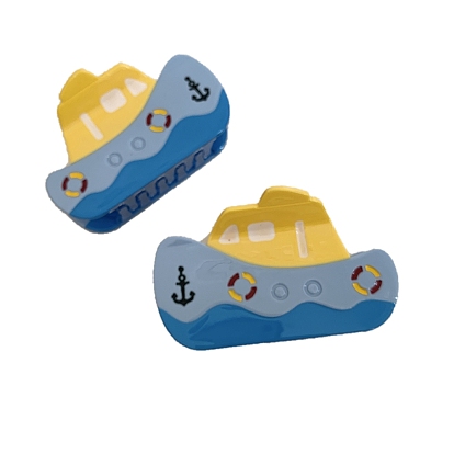 Заколки для волос с когтями из ацетата целлюлозы (смола), лодка