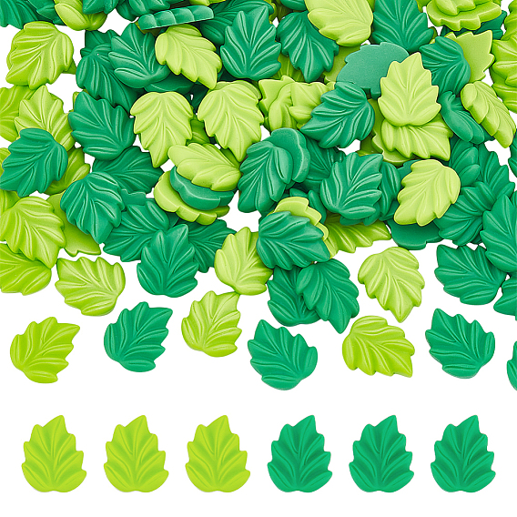 120шт 2 цветные кабошоны из непрозрачной смолы, лист