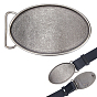 1Pc Zinc Alloy Buckle Clasps, For Webbing, Strapping Bags, Garment Accessories, Rectangle/Oval