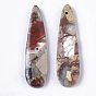 Natural Aqua Terra Jasper Pendants, Teardrop