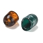 Iregular Acrylic European Beads, Barrel Imitation Gemstone Large Hole Beads, for Braided Jewelry Hair Decoration Cord Caps