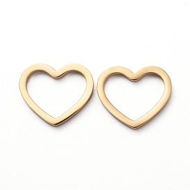 304 кольца из нержавеющей стали для изготовления ювелирных изделий, ручная полировка, сердце