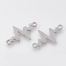 201 Stainless Steel Links Connectors, Laser Cut Links, Heartbeat