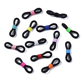 Silicone EyeGlass Holders, with Spray Painted Iron Findings