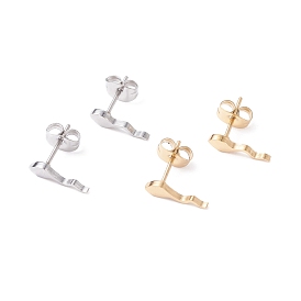 Tadpole Shape 304 Stainless Steel Stud Earrings for Women