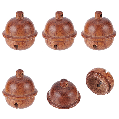 Wood Pendants, Undyed, Bell Charm