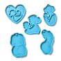 Mother's Day Silicone Pendant Molds, Keychain Pendnat Molds for UV Resin, Epoxy Resin Jewelry Making