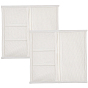 2Pcs Rectangle Oxford Fabric Storage Bag Core Replacement, with 2Pcs 2 Colors Nylon Elastic Ropes, for Travel Notebook