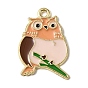 Pendentifs en émail , charmes hibou