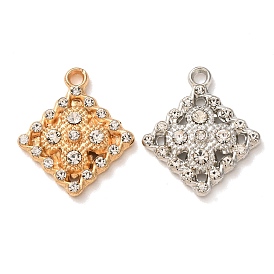 Pendentifs en alliage, charmes de losange