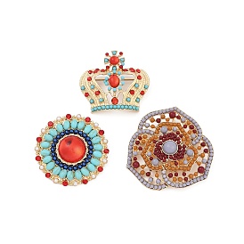 Сплава брошь, пластиком и горный хрусталь, для рюкзака для одежды