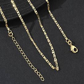 2MM Brass Mariner Link Chain Necklaces for Women, Long-Lasting Plated
