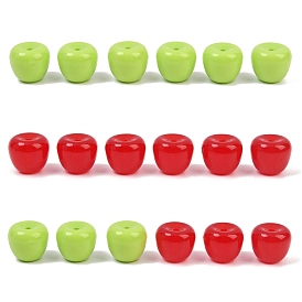 Непрозрачные акриловые бусины, яблоко