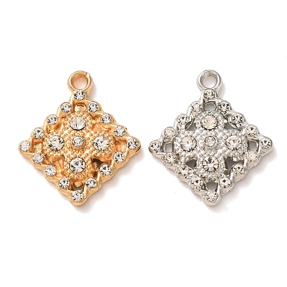 Pendentifs en alliage, charmes de losange