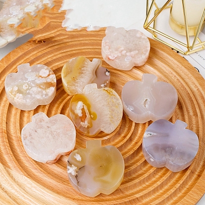 Gemstone Apple Figurines, for Home Office Desktop Decoration