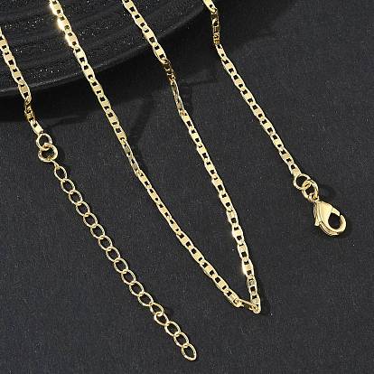 2MM Brass Mariner Link Chain Necklaces for Women, Long-Lasting Plated