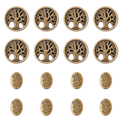Tibetan Style Alloy Beads, Mixed Shapes