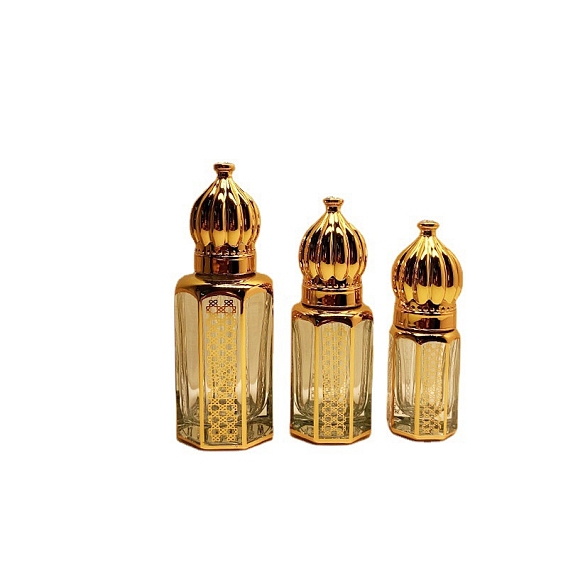 Стеклянные роллерные бутылки в арабском стиле, многоразовая бутылка эфирного масла, для личной гигиены