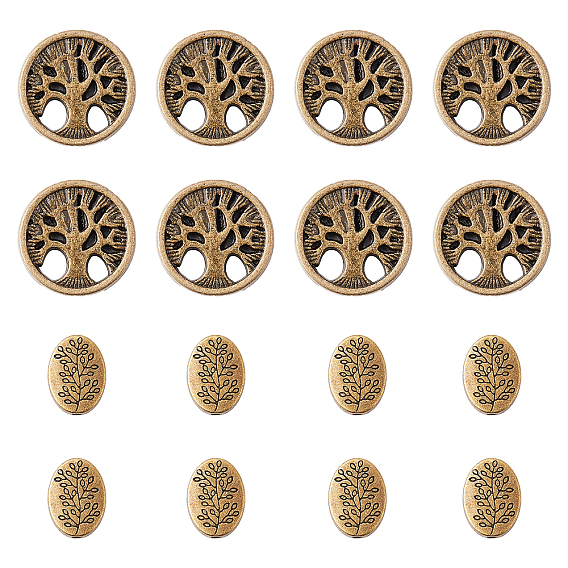 Tibetan Style Alloy Beads, Mixed Shapes
