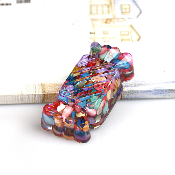 Украшение для витрины конфет из смолы, со стружкой из ракушек внутри статуй для украшения домашнего офиса