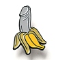 Banana Alloy Enamel Pin Broochs, Cadmium Free & Lead Free, Yellow
