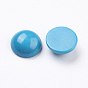 Natural Howlite Cabochons, Half Round, Dyed