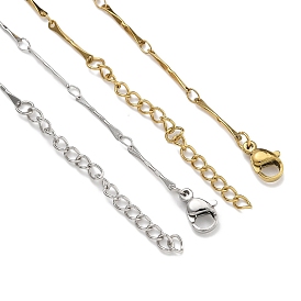 304 Stainless Steel Bar Link Chain Necklaces