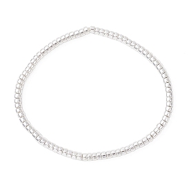 Браслеты из синтетического гематита класса АА с гальваническим покрытием, немагнитные, эластичные, для женщин, рондель