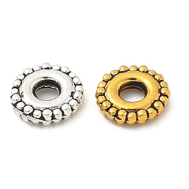 Alloy Spacer Beads, Cadmium Free & Lead Free, Flat Round