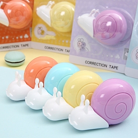 Snail Shape Plastic Correction Tape, with Transparent Dispenser, for Office Accessories School Supplies