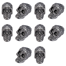 10 латунные бусины шт., череп