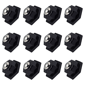 304 Stainless Steel Ceiling Ball Bearing Pulley, with ABS Plastic Base & Self Adhesive Paper & Screws