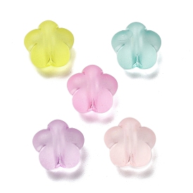 Матовые прозрачные акриловые бусины, цветок